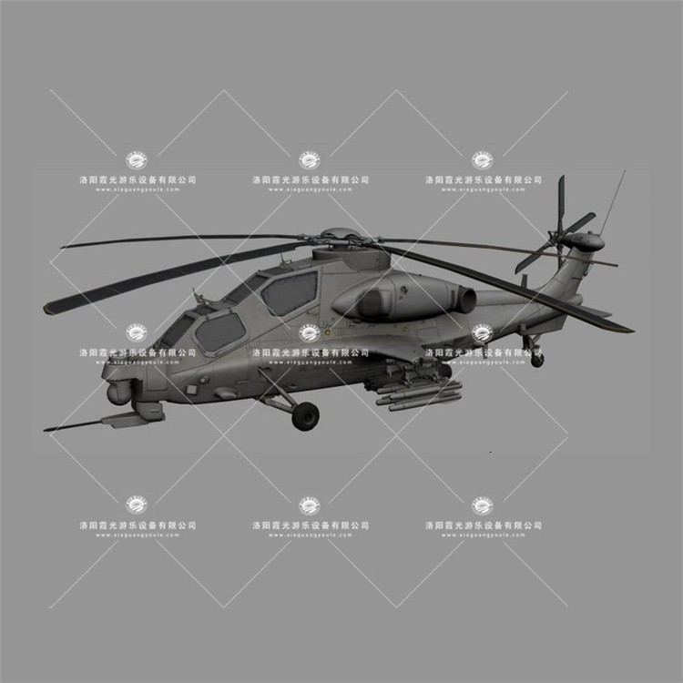精河武装直升机3D模型